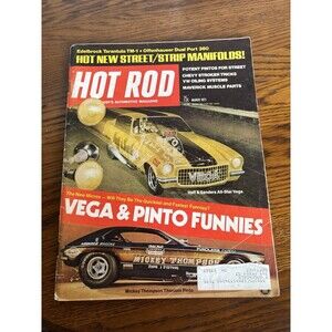 1971 Hot Rod Magazine March issue Vega & Pinto Funnies